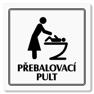 Přebalovací pult, 100x100mm, bílá, Utah